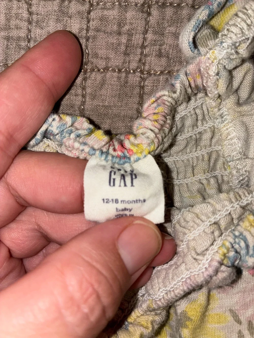 GAP Yellow Floral and Cream Kids Matching Set
